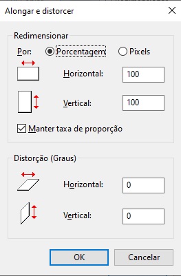 Paint - Alongar e distorcer imagem